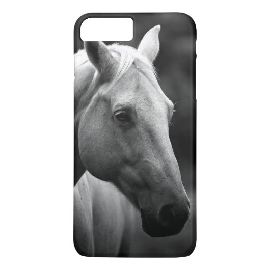 Black White Horse Case-Mate iPhone Case (Achterkant)