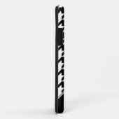 Black & White Houndstooth aangepaste iPhone 5 Hoes (Achterkant/rechts)
