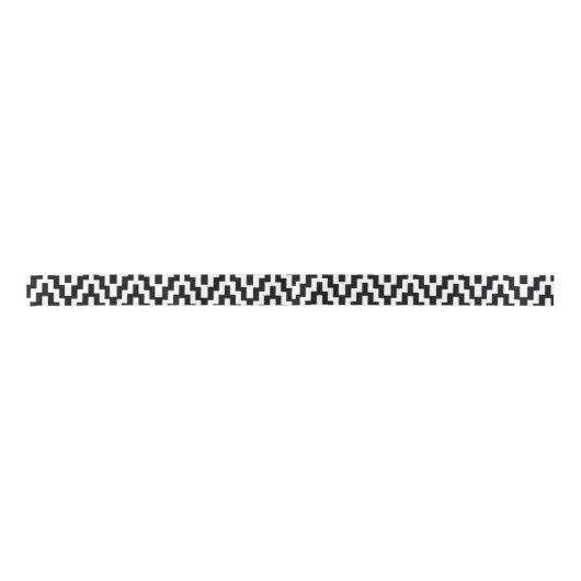 Black White Ikat Chevron Zig Zag Stripes Pattern Lint (Voorkant)