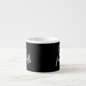Black & White I'm So Fancy Chandelier Espresso Mug (Devant)