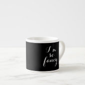 Black & White I'm So Fancy Chandelier Espresso Mug (Devant droit)
