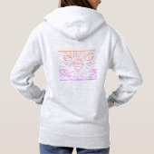 Black@White Kat voor vrouw Hoodie (Achterkant)