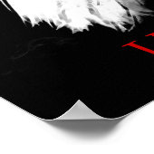 Black White Leadership Eagle Eyes Poster (Hoek)