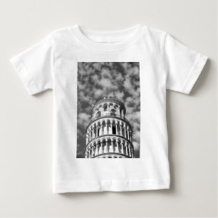 Black White Leaning Tower van Pisa Italië
