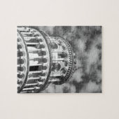 Black White Leaning Tower van Pisa Italië Legpuzzel (Horizontaal)