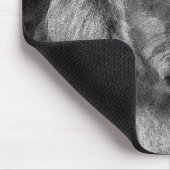 Black White Lion Muismat (Hoek)