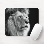 Black White Lion Muismat (Met muis)