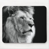 Black White Lion Muismat (Voorkant)