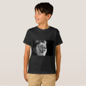 Black White Lion T-shirt (Voorkant volledig)