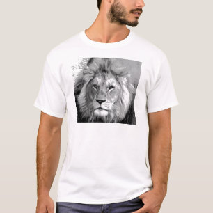 Black White Lion T-shirt