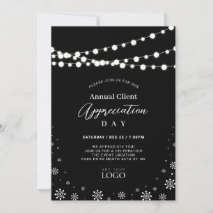 Black & White Logo Client Waarderingsfeest Kaart