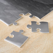 Black & White London Bus & Big Ben Legpuzzel (Zijkant)