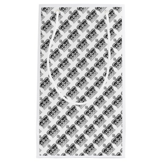 Black & White London Thème Royal Crown Sac cadeau (Devant)