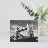 Black & White London Tower Bridge Briefkaart (Staand voorkant)