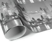 Black White London Tower Bridge Cadeaupapier (Rol Hoek)