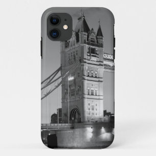 Black White London Tower Bridge iPhone 11 Hoesje