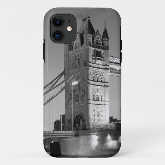 Black White London Tower Bridge Case-Mate iPhone Case (Achterkant)