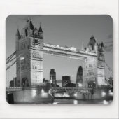 Black White London Tower Bridge Muismat (Voorkant)