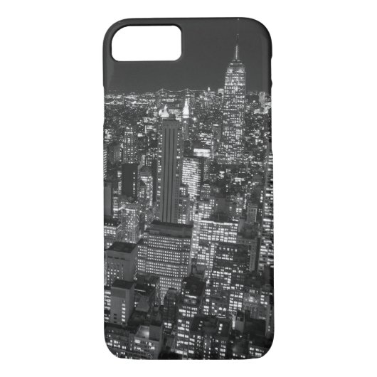 Black & White Manhattan iPhone 7 Coque (Dos)