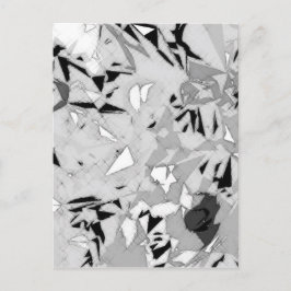 Black White Marmer Abstract Briefkaart