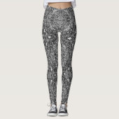 Black & White Medallion Leggings (Voorkant)