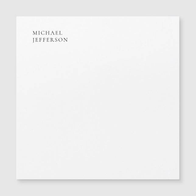 Black & White Minimalist Plain Modern (Voorkant)