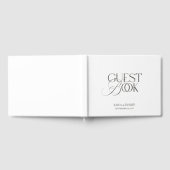Black & White Modern Minimalist Wedding  Gastenboek (Volledig)
