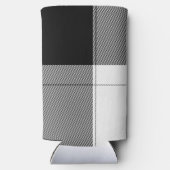 Black White Modern Plays Initialen Preppy Chic (Achterkant)