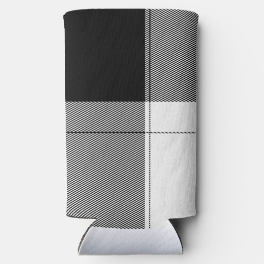 Black White Modern Plays Initialen Preppy Chic (Achterkant)