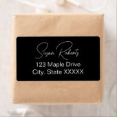 Black & White Modern Wedding  Etiket (Insitu)