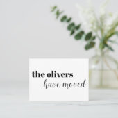 Black & White, moderne, amusant Carte de changemen (Debout devant)