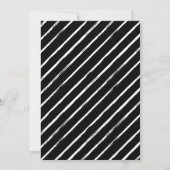 Black & White | Moderne carte d'anniversaire Save  (Dos)