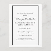 Black & White Modifier la carte postale Date (Devant)