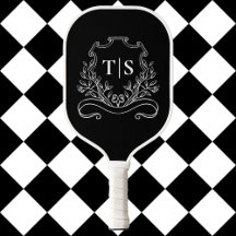 Black & White Monogram Classic Crest