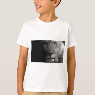 Black White Motivatie Leadership Lion Portret T-shirt