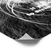 Black & White Motivatie Leadership Lion Poster (Hoek)