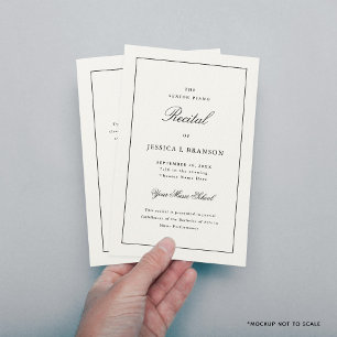 Black & White Music Considérant Modèle du programm