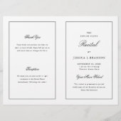 Black & White Music Considérant Modèle du programm (Devant)