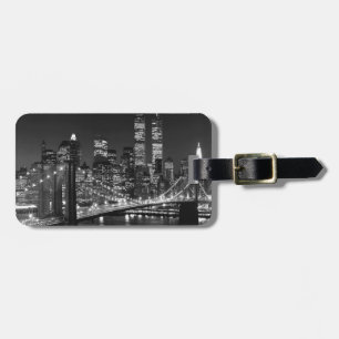 Black & White New York City Bagagelabel