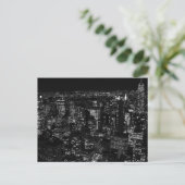 Black & White New York City Briefkaart (Staand voorkant)