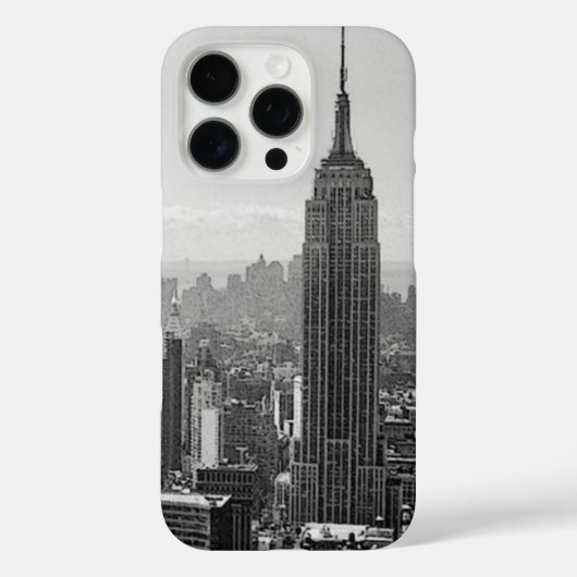 Black & White New York City Case-Mate iPhone Case (Achterkant)