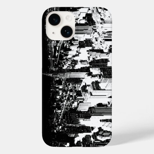Black & White New York City Case-Mate iPhone Case (Achterkant)