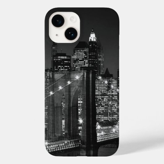 Black & White New York City Case-Mate iPhone Case (Achterkant)