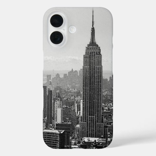 Black & White New York City Case-Mate iPhone Case (Achterkant)