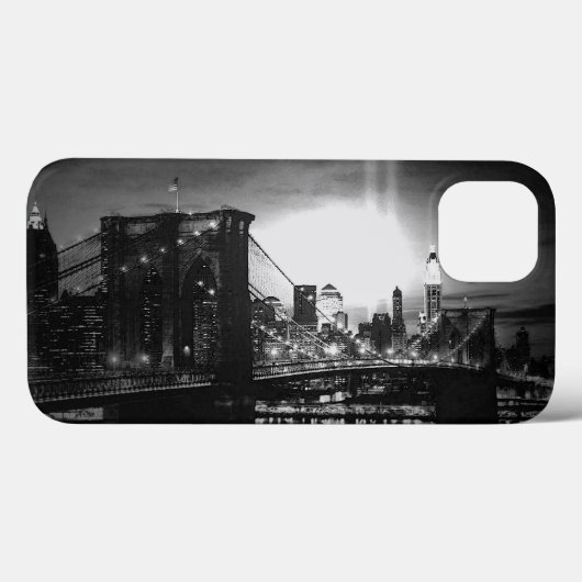 Black & White New York City Case-Mate iPhone Case (Achterkant (horizontaal))