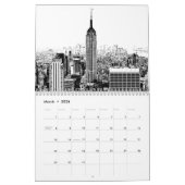 Black & White New York City Kalender (Mar 2026)