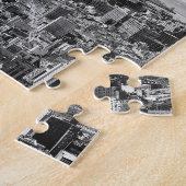 Black White New York City Manhattan Legpuzzel (Zijkant)