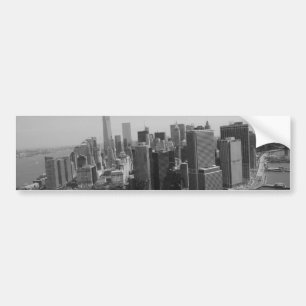 Black White New York City Skyline Bumpersticker