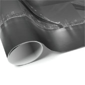 Black White New York City Skyline Cadeaupapier (Rol Hoek)