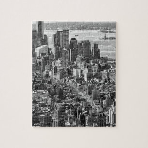 Black White New York City Skyline Legpuzzel